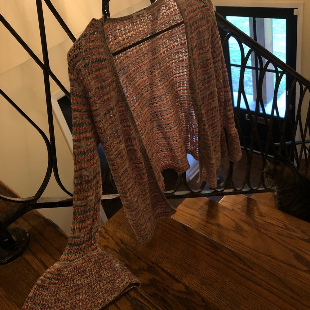 Rainbow knit cardigan